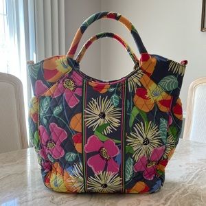 Vera Bradley Two Way “Lola” Large Crossbody Tote